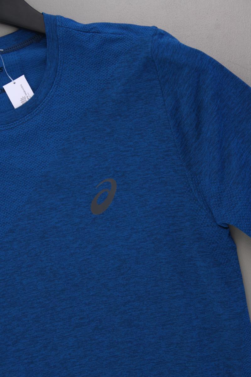 Asics Sportshirt für Herren Gr. M neuwertig Kurzarm blau