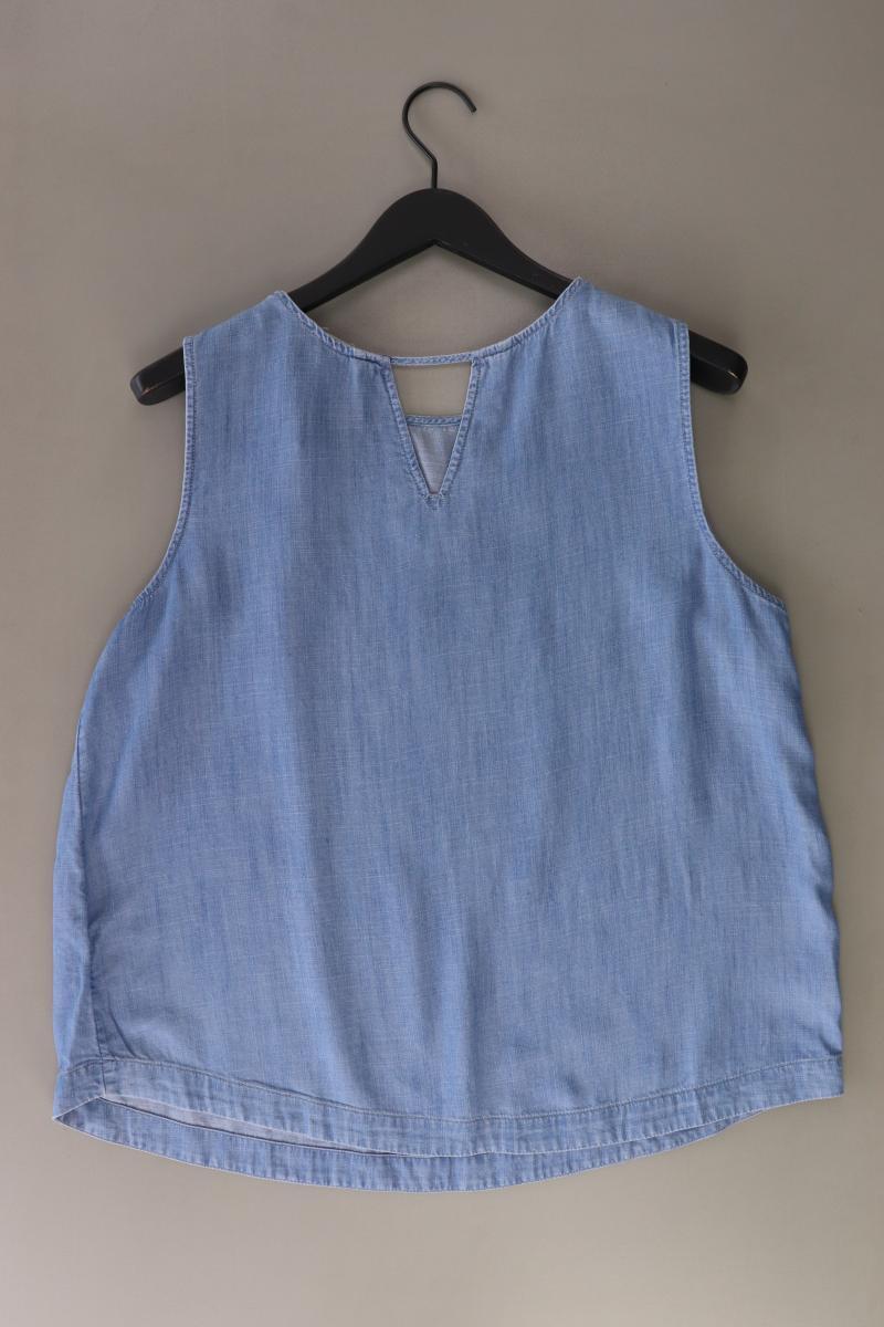 Esprit Ärmellose Bluse Gr. XXL blau aus Lyocell