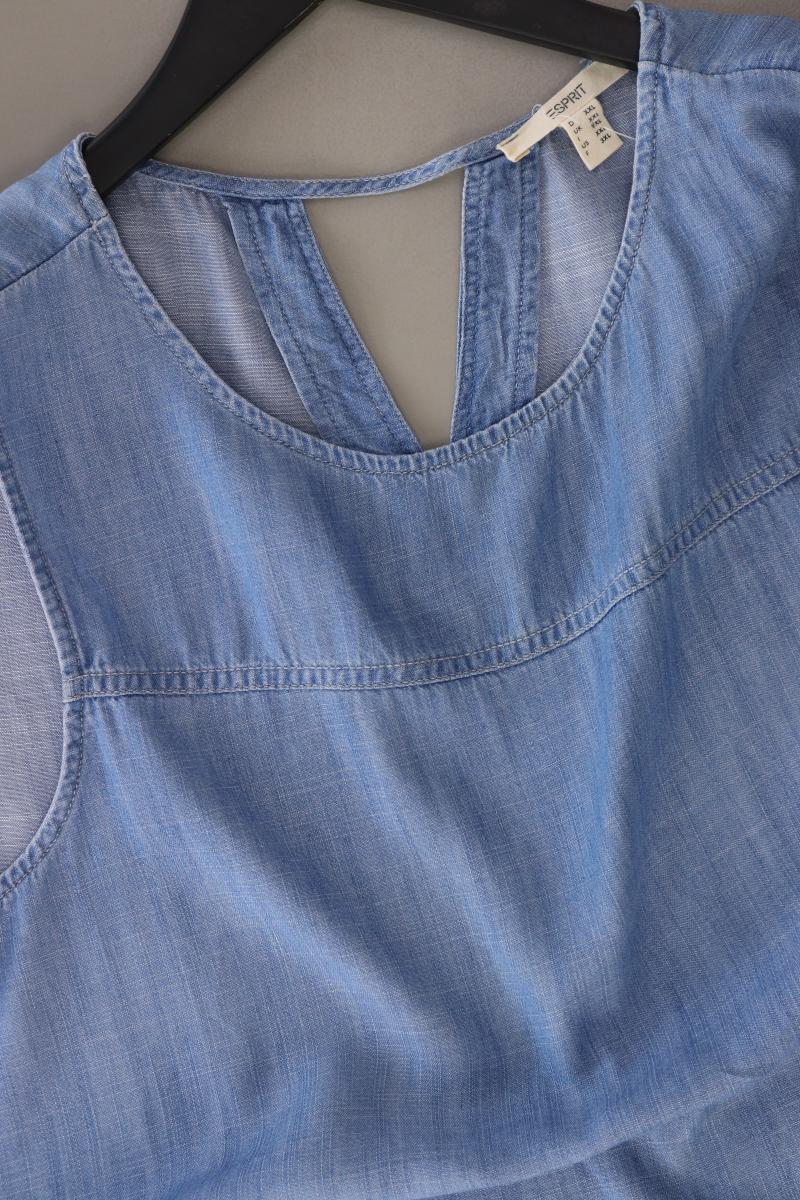 Esprit Ärmellose Bluse Gr. XXL blau aus Lyocell