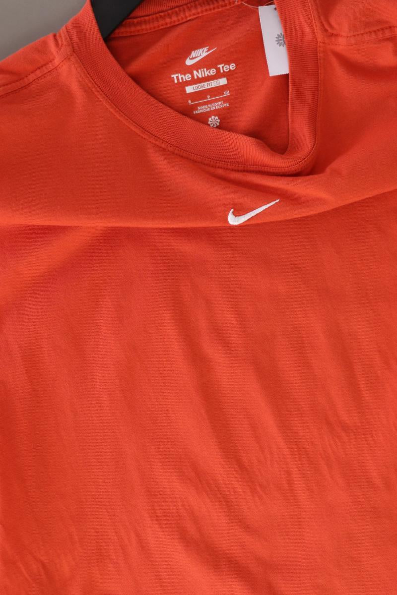 Nike Sportshirt für Herren Gr. S Kurzarm orange aus Baumwolle