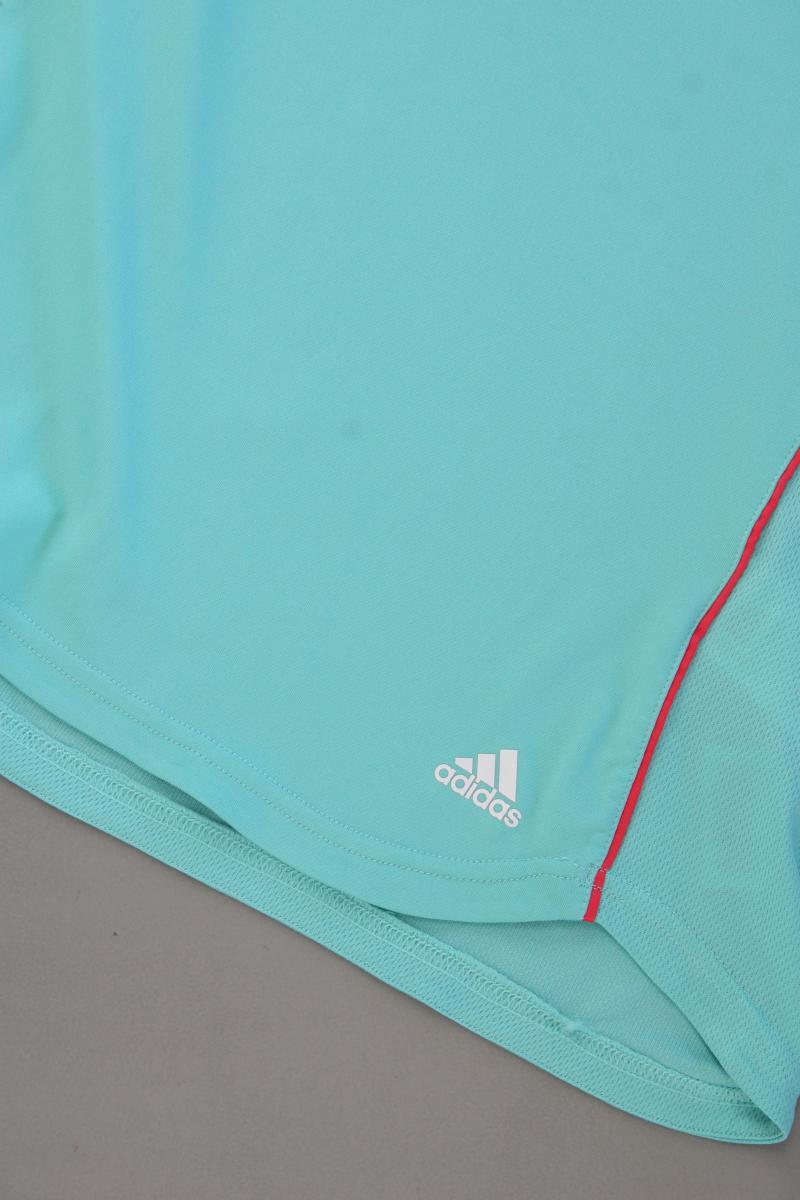 Adidas Sportshirt Gr. 42/44 neuwertig Kurzarm türkis aus Polyester