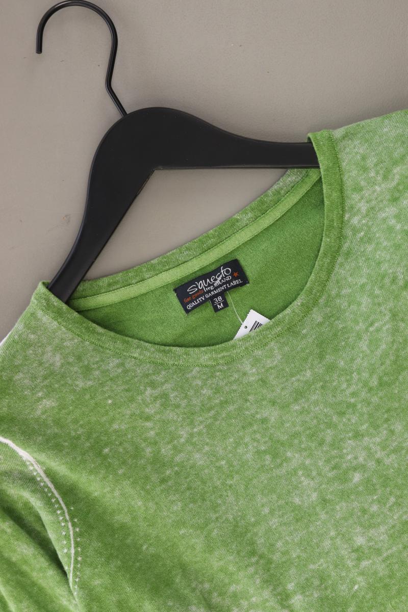 s'questo Longsleeve-Shirt Gr. 38 Langarm grün aus Baumwolle