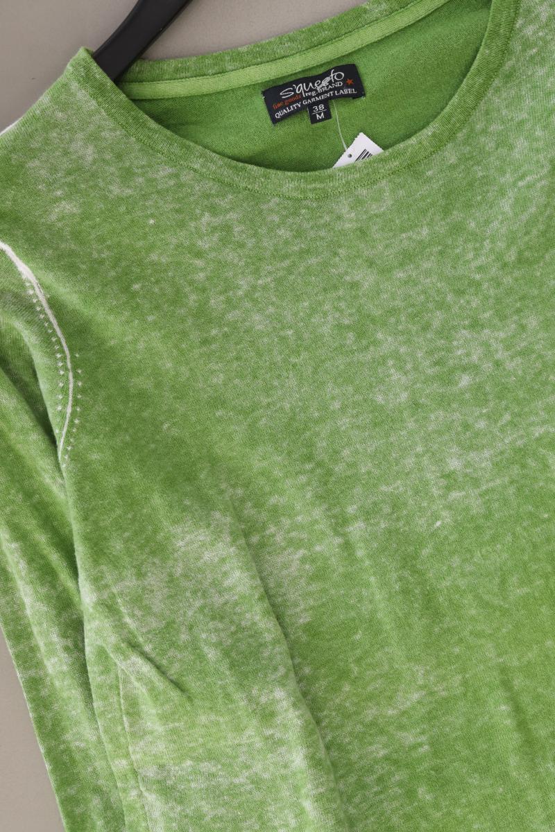 s'questo Longsleeve-Shirt Gr. 38 Langarm grün aus Baumwolle