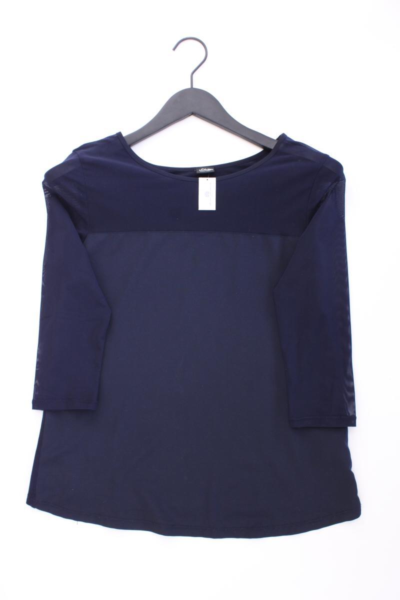 s.Oliver Black Label Classic Shirt Gr. 36 3/4 Ärmel blau aus Viskose