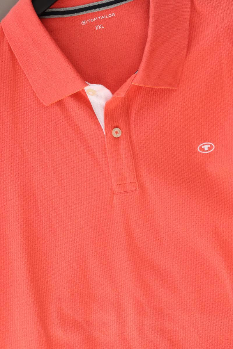 Tom Tailor Poloshirt für Herren Gr. XXL Kurzarm orange aus Baumwolle