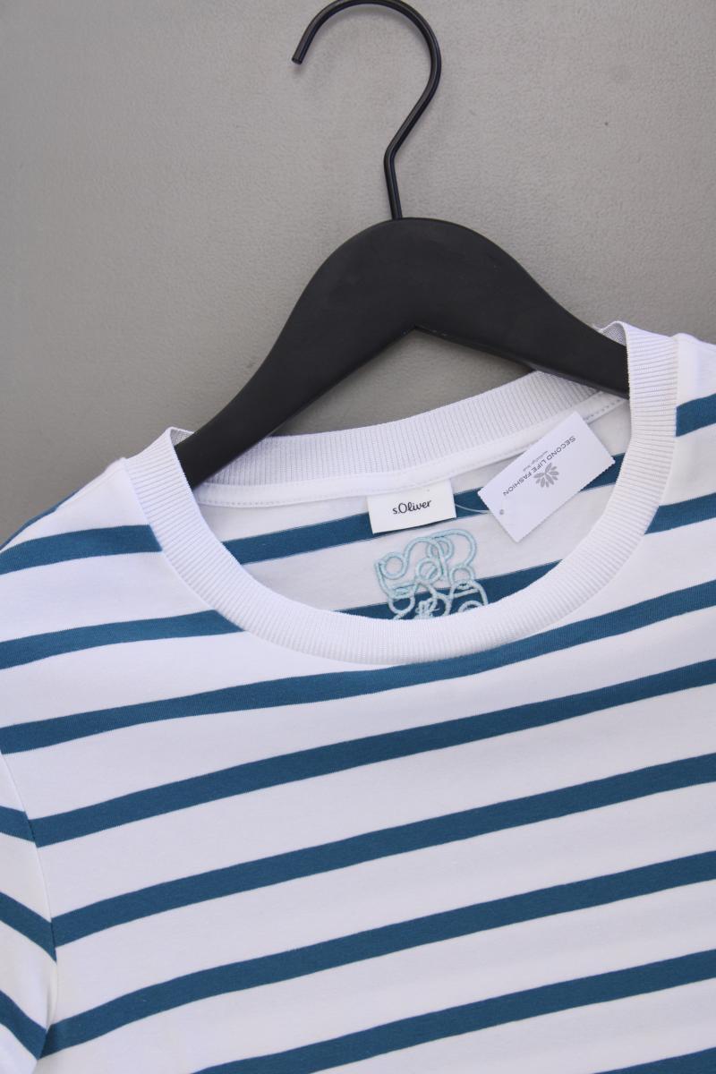 s.Oliver Ringelshirt Gr. 38 gestreift Kurzarm blau aus Baumwolle