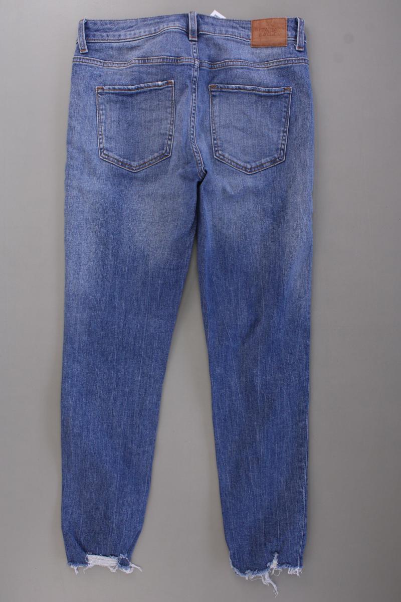 Zara Skinny Jeans Gr. 38 blau aus Baumwolle