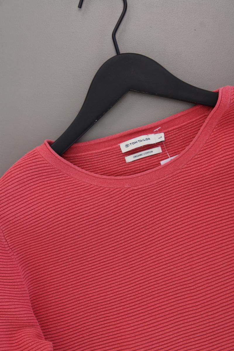 Tom Tailor Feinstrickpullover Gr. L pink aus Baumwolle