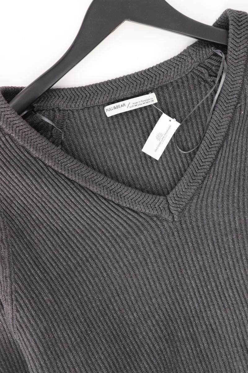 Pull&Bear Grobstrickpullover Gr. M grau aus Polyester