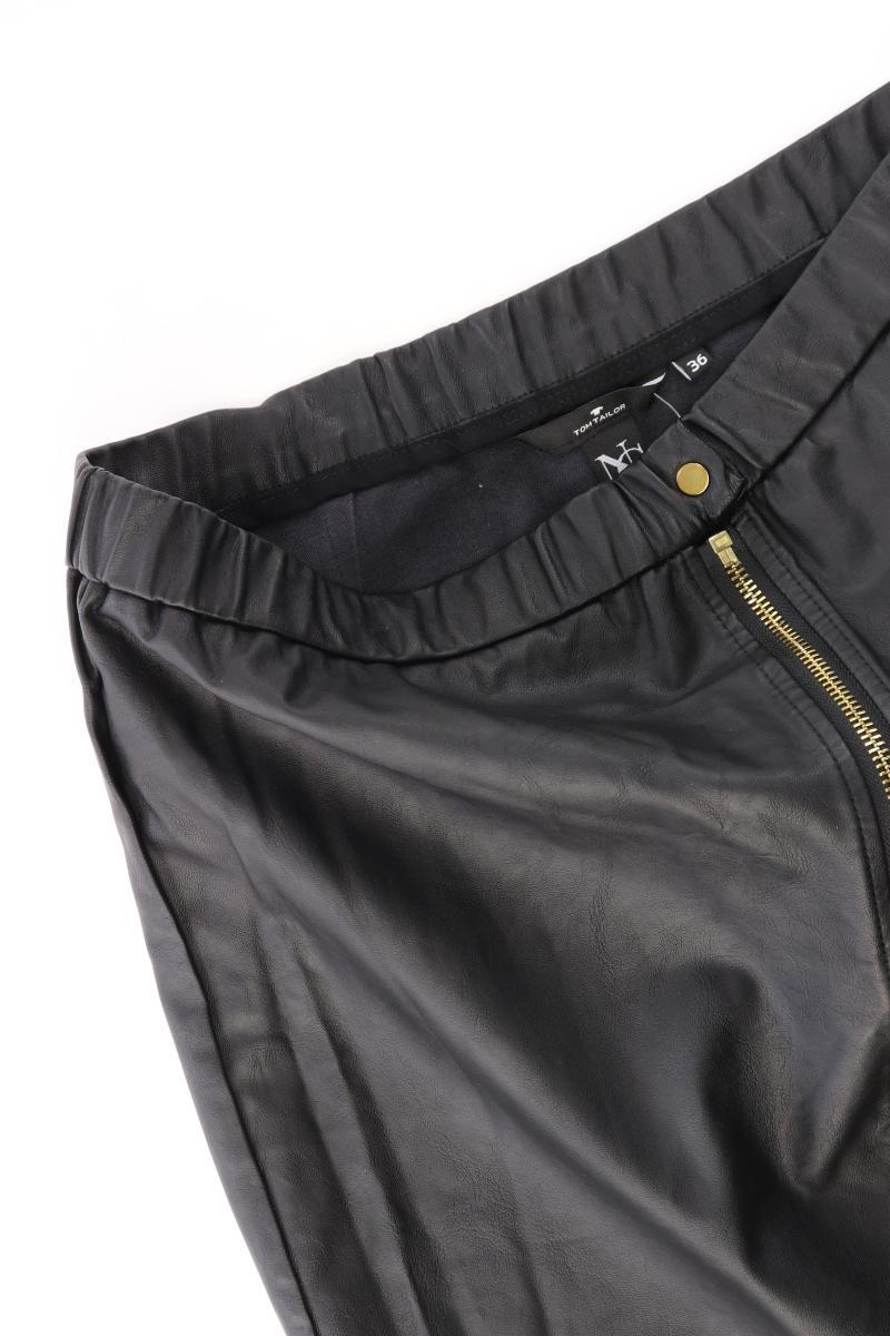 Tom Tailor Kunstlederrock Gr. 36 schwarz