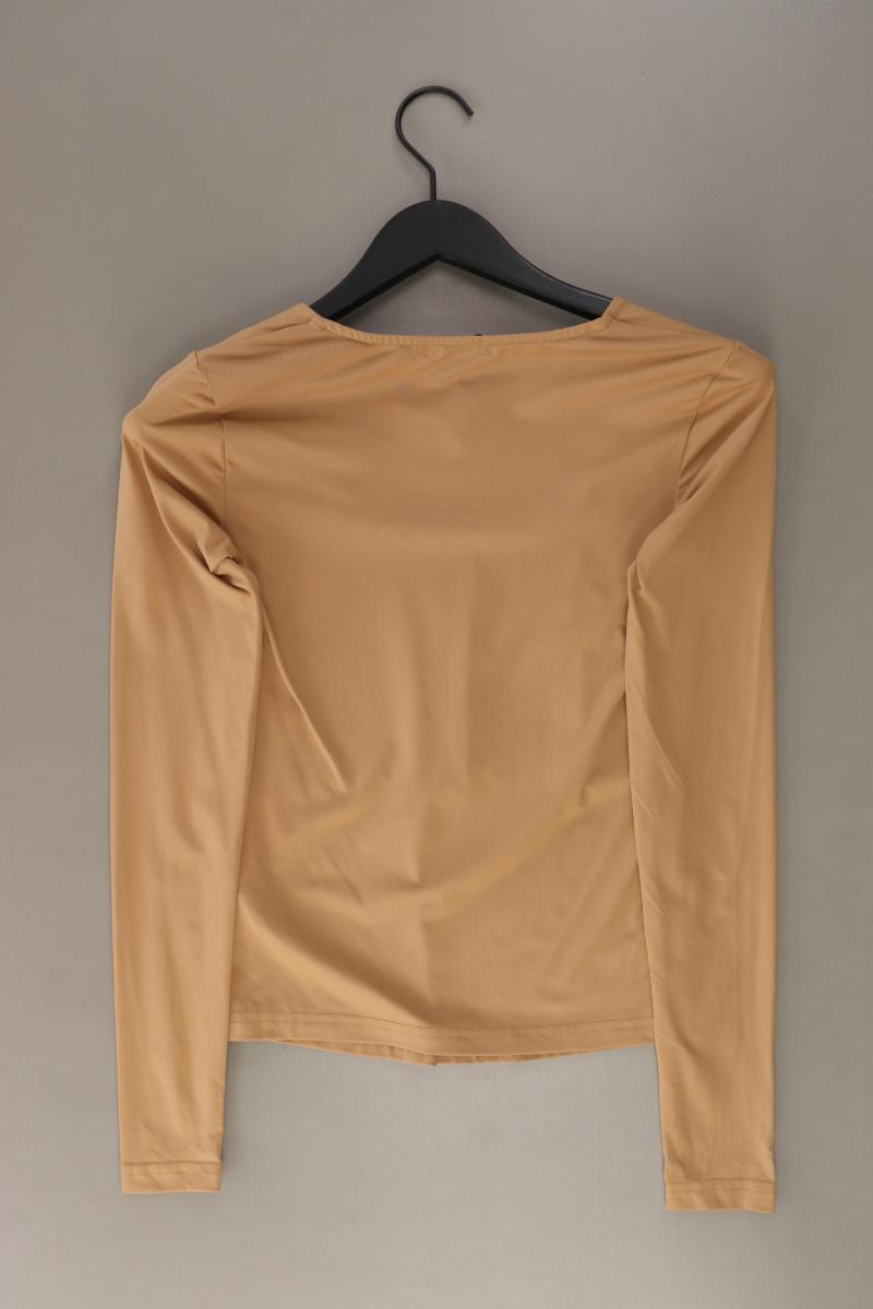 Stradivarius Longsleeve-Shirt Gr. S Langarm braun aus Polyester