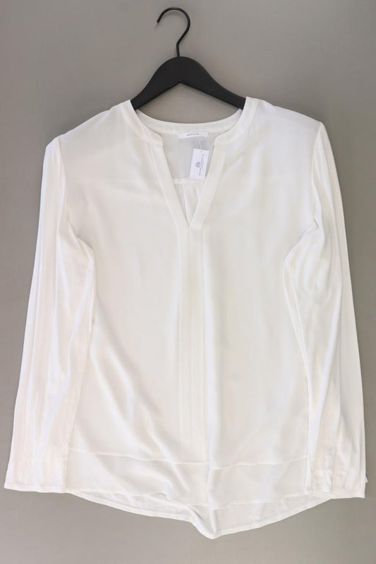 Opus Bluse "Fogat" Gr. 42 Langarm weiß aus Polyester
