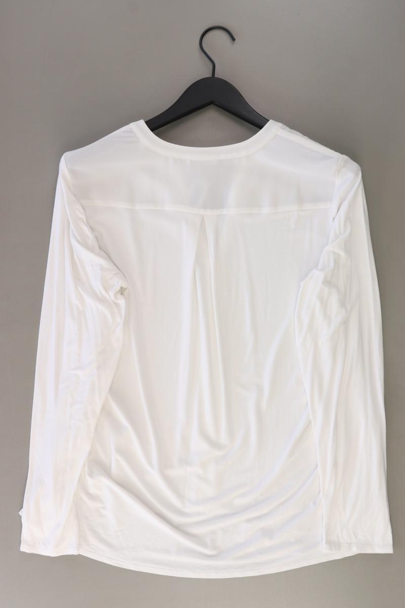 Opus Bluse "Fogat" Gr. 42 Langarm weiß aus Polyester