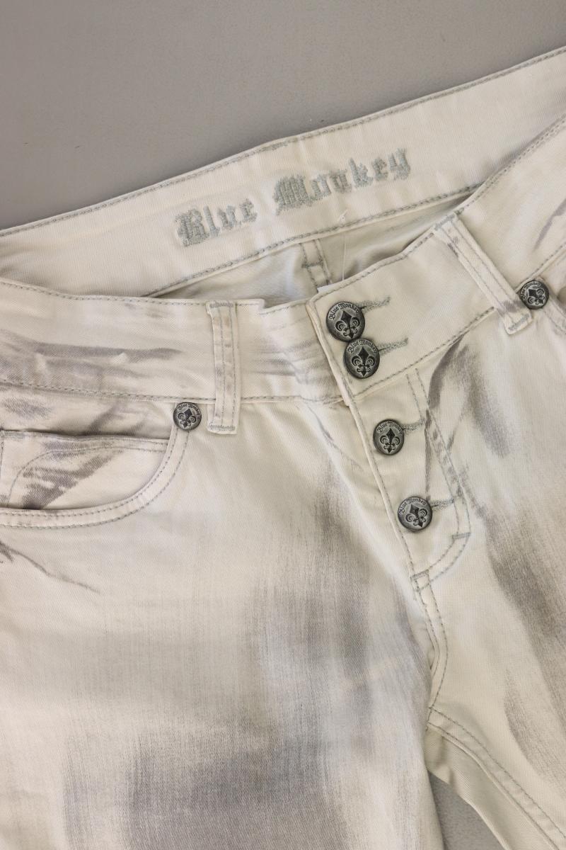 Blue Monkey Straight Jeans Gr. W31/L32 Modell Maggie mit Pailletten grau