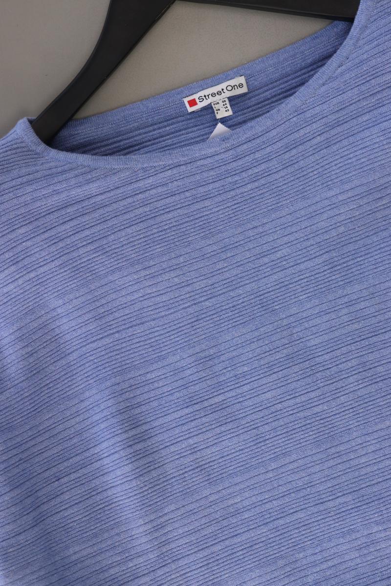Street One Langarmpullover Gr. 40 blau aus Viskose
