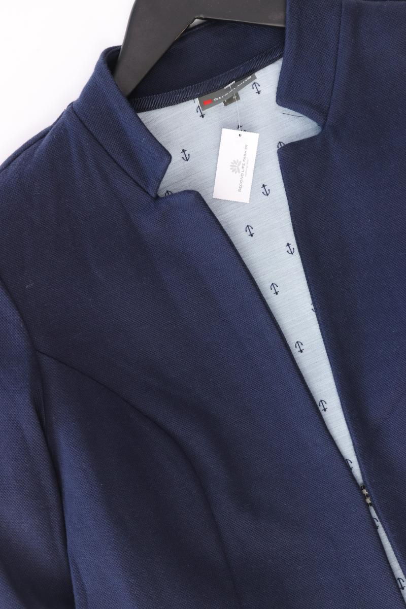 Street One Regular Blazer Gr. 38 blau aus Baumwolle