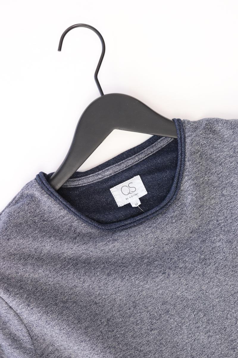 QS by s.Oliver Longsleeve-Shirt für Herren Gr. S Langarm blau aus Baumwolle