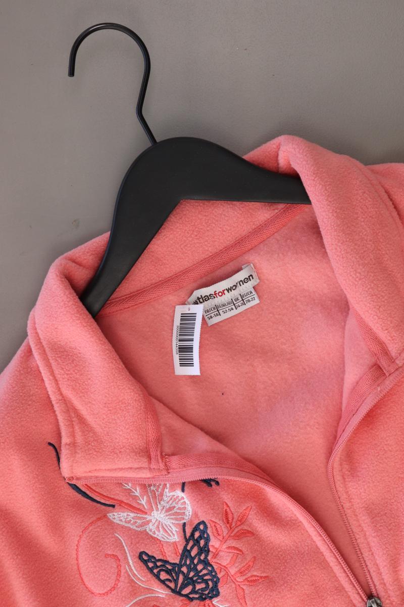 Atlas for Woman Fleecejacke Gr. 52/54 Langarm rosa aus Polyester