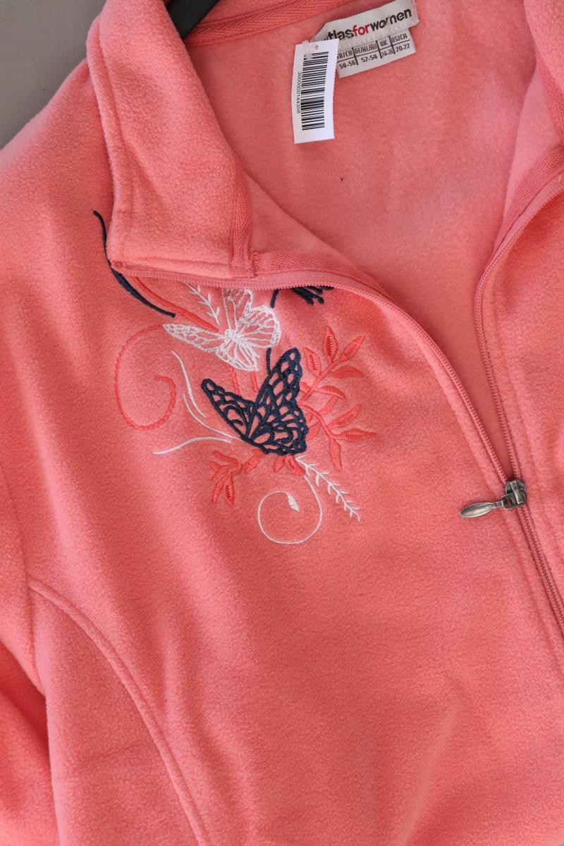 Atlas for Woman Fleecejacke Gr. 52/54 Langarm rosa aus Polyester