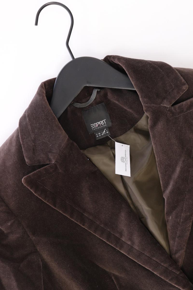 Esprit Collection Samtblazer Gr. 36 braun aus Baumwolle