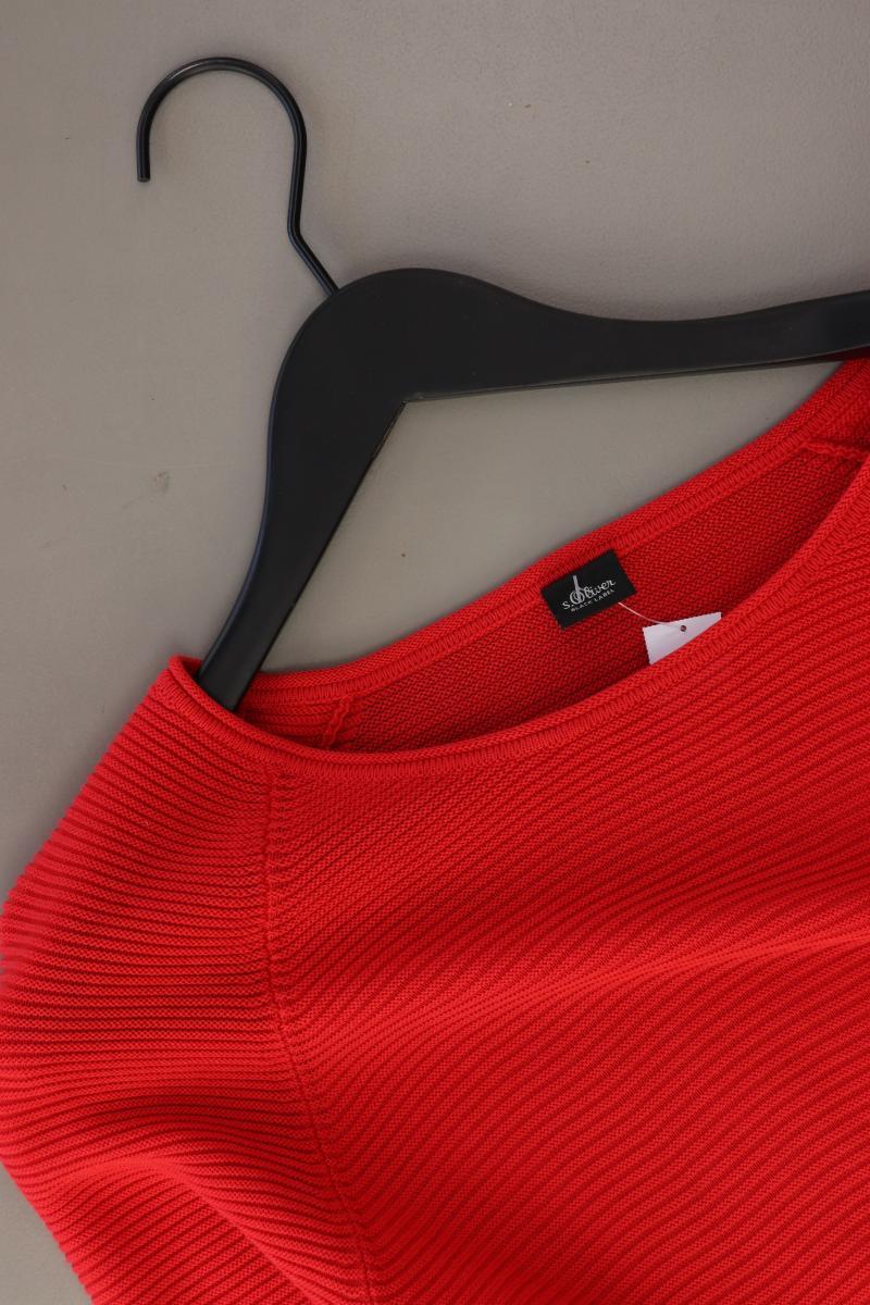 s.Oliver Premium Feinstrickpullover Gr. 36 rot aus Baumwolle