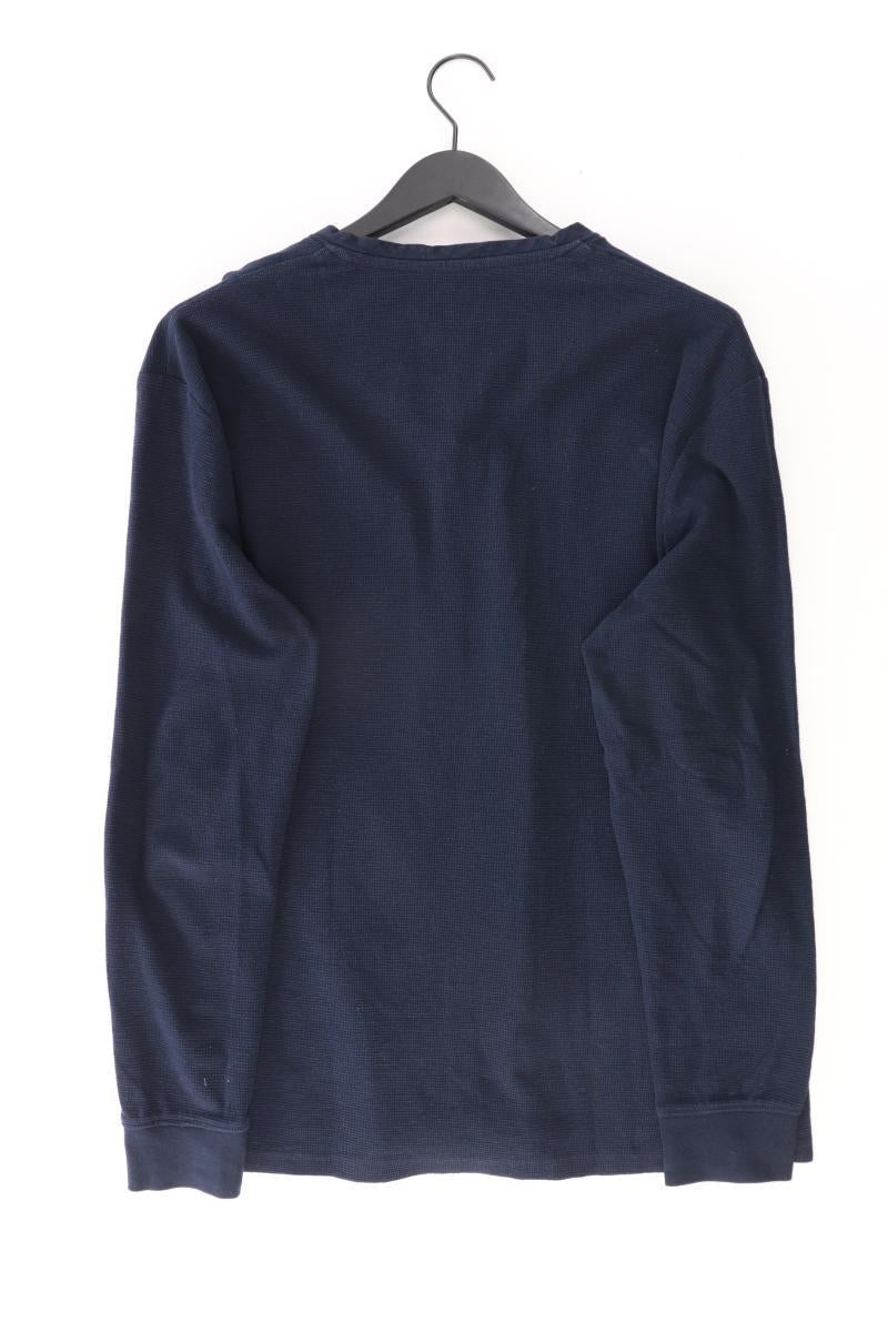 Tom Tailor Longsleeve-Shirt für Herren Gr. XXL Langarm blau aus Baumwolle