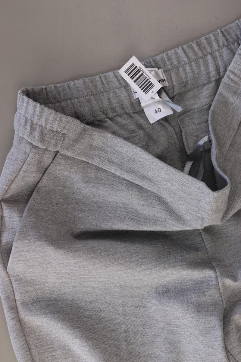 Helena Vera Stoffhose Gr. 40 grau aus Viskose