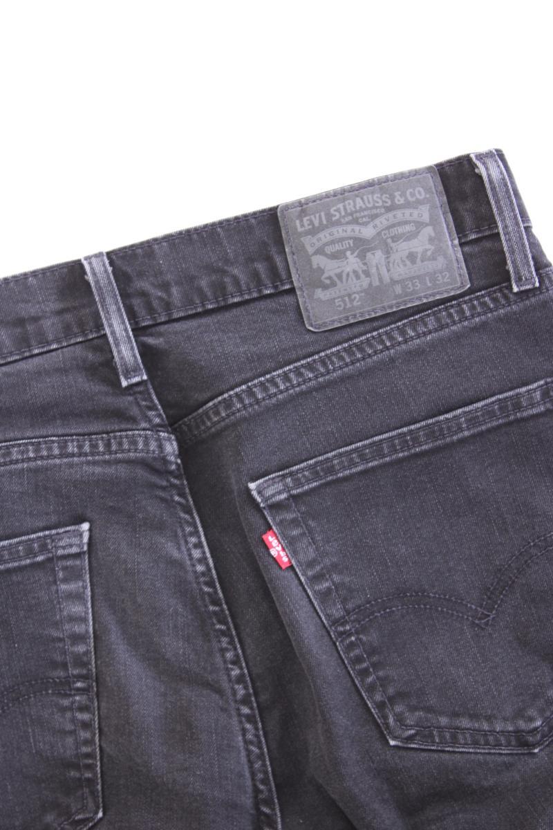 Levi's Slim Jeans für Herren Gr. W33/L32 grau aus Baumwolle