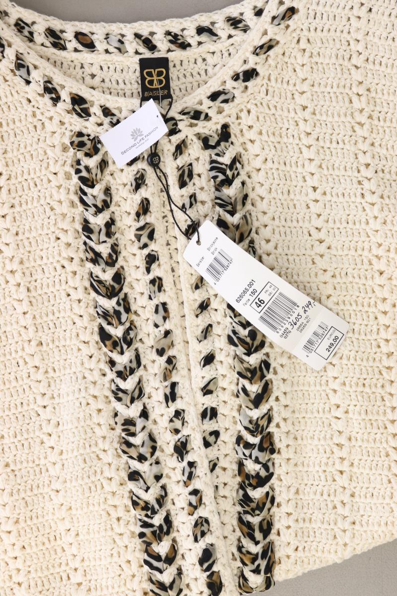 Basler Kurzarm Strickjäckchen Gr. 46 neu mit Etikett Neupreis: 249,0€! creme