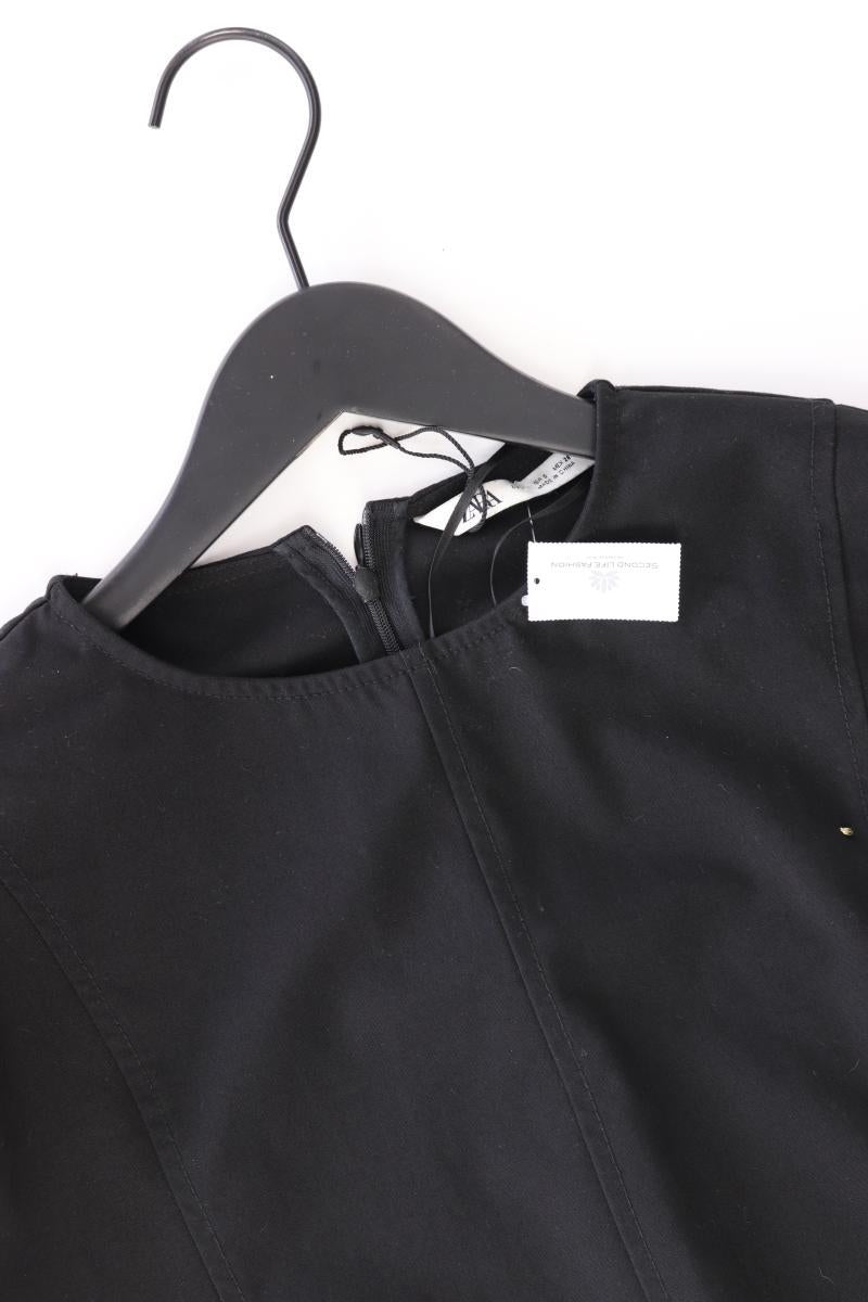 Zara Langarmkleid Gr. S schwarz aus Polyester