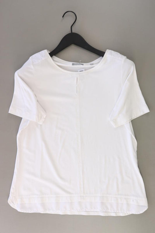 Rabe Kurzarmbluse Gr. 40 weiß aus Viskose