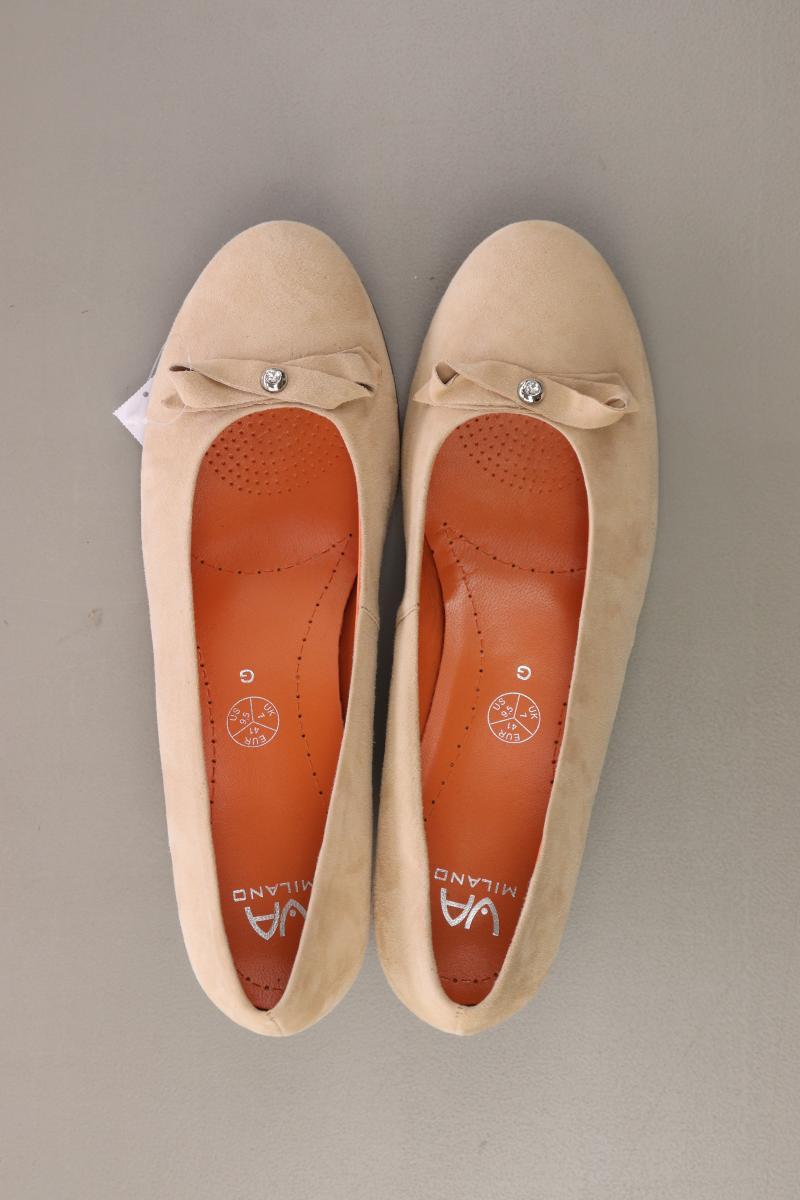 VA Milano Pumps Gr. 41 creme aus Leder