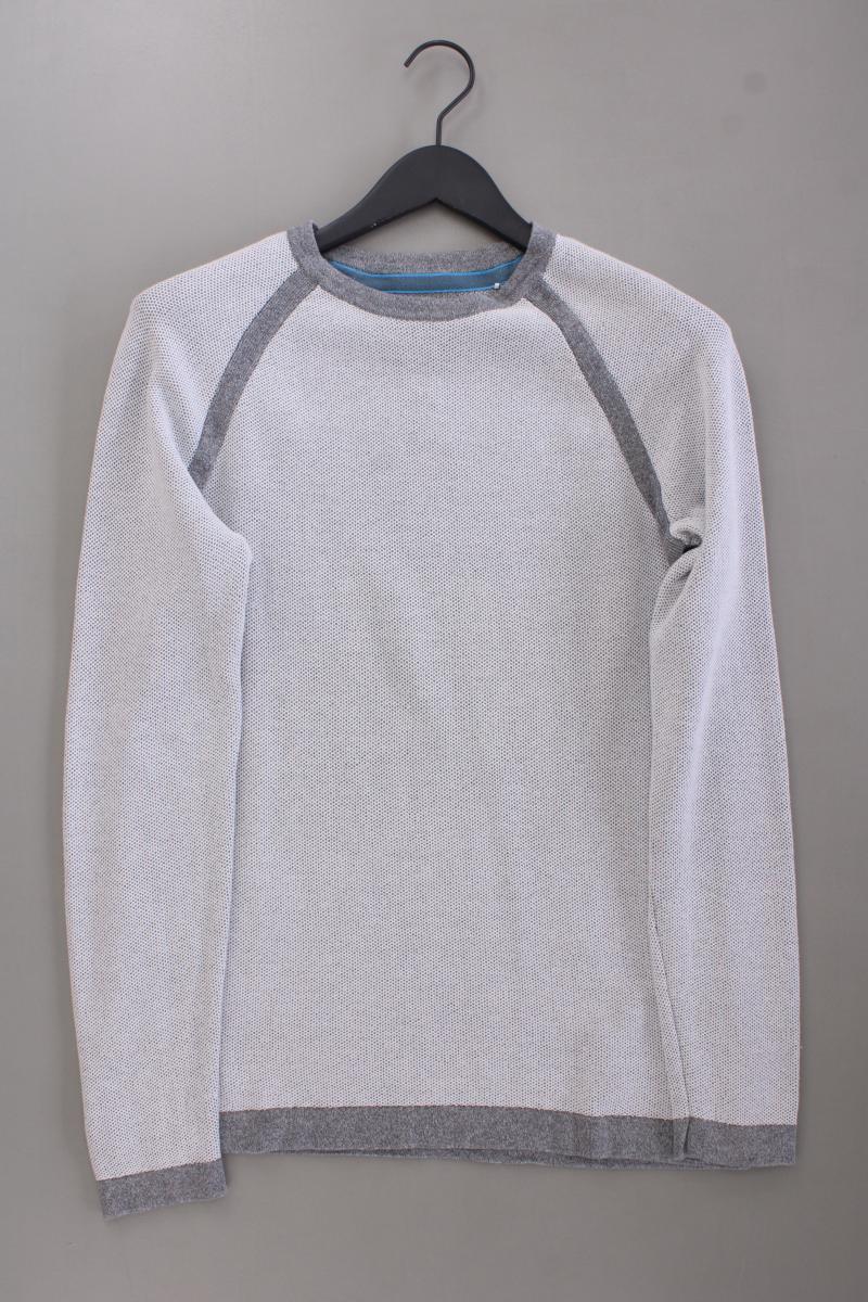 edc by Esprit Feinstrickpullover für Herren Gr. M neuwertig grau aus Baumwolle