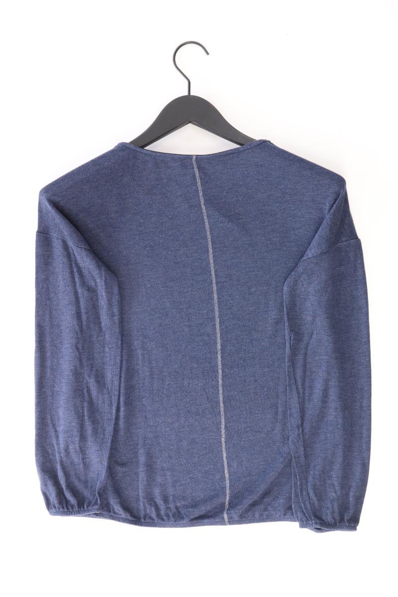 Street One Longsleeve-Shirt Gr. M Langarm blau aus Viskose