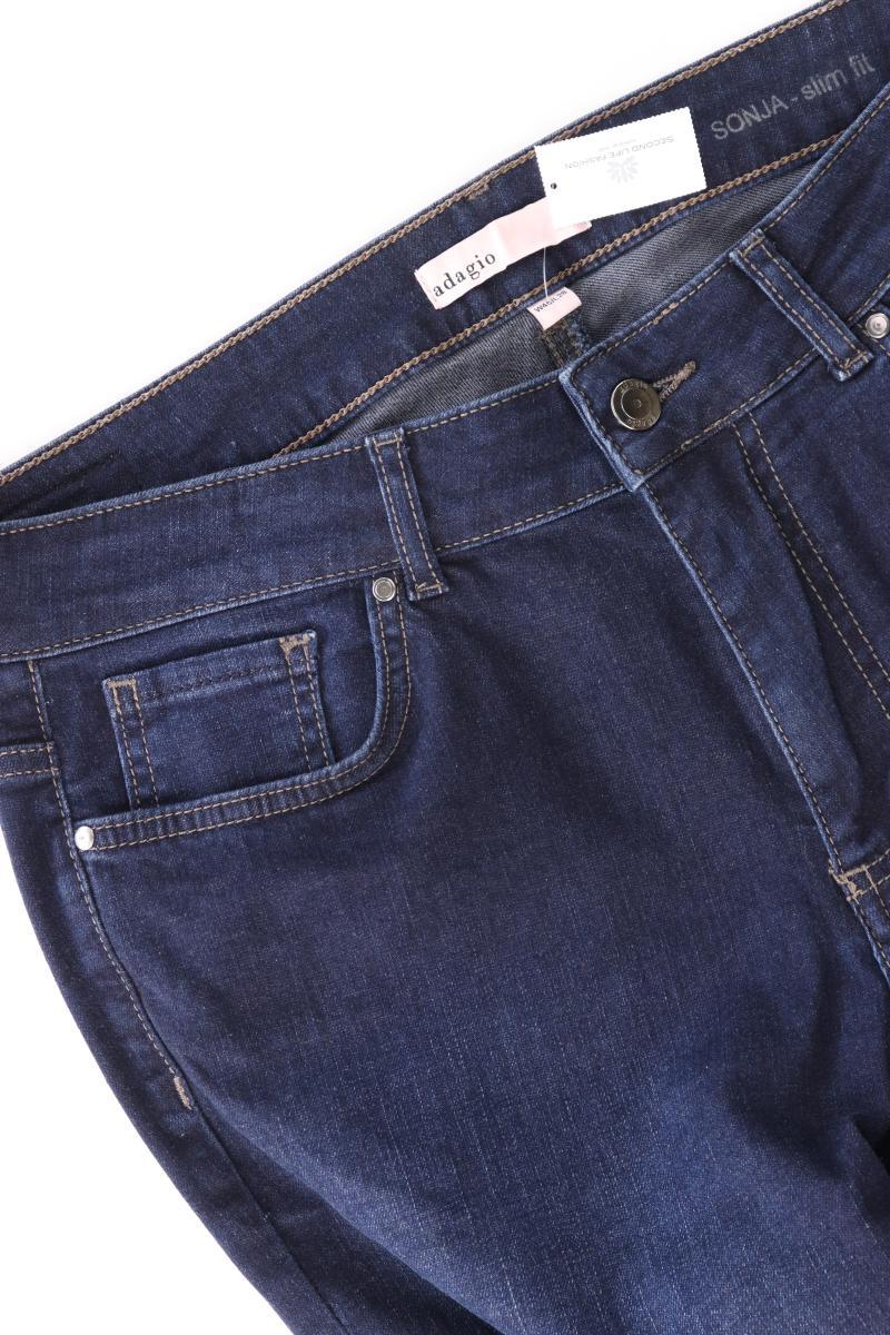 Adagio Straight Jeans Gr. 40/L28 blau aus Baumwolle