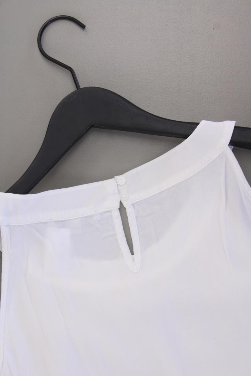 comma, Ärmellose Bluse Gr. 34 weiß