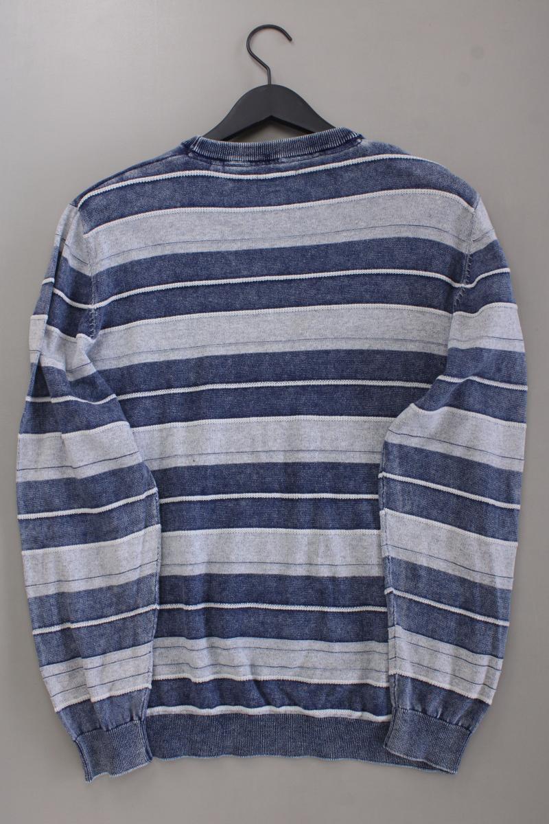 Pioneer Langarmpullover für Herren Gr. XXL gestreift blau aus Baumwolle