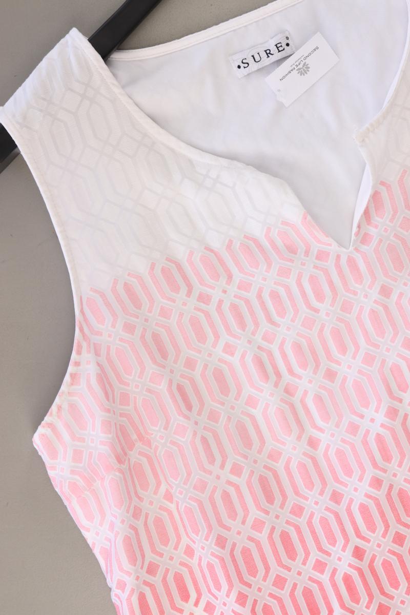 Sure Etuikleid Gr. 46 Ärmellos rosa aus Viskose