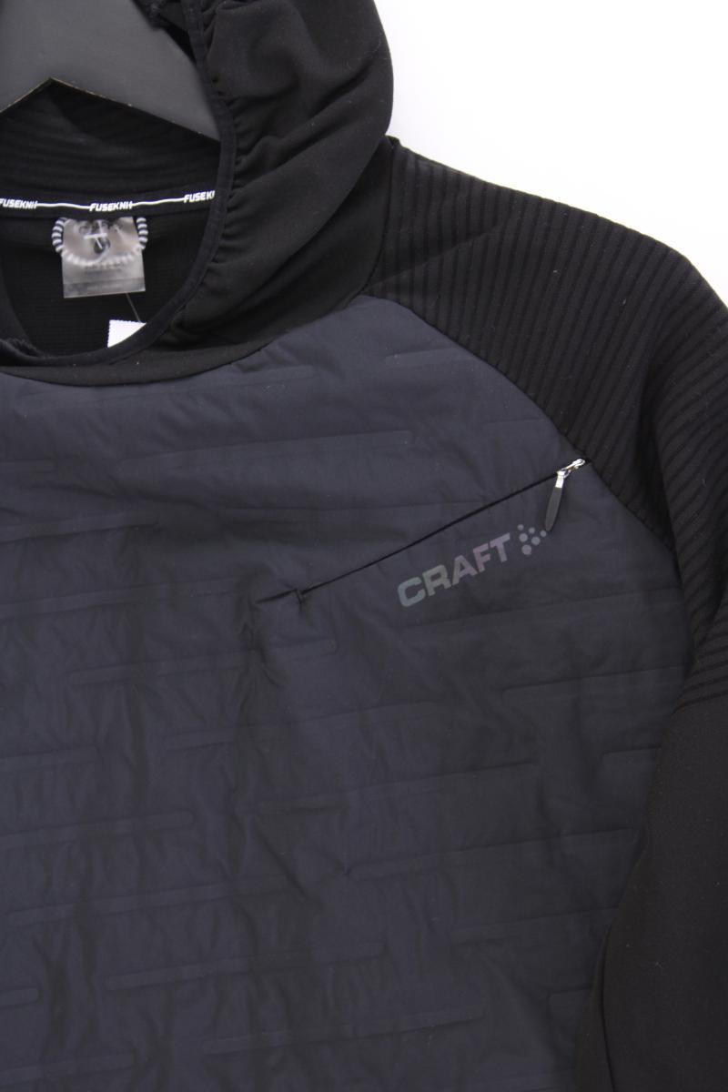 Craft Hoodie für Herren Gr. L neuwertig schwarz aus Polyester