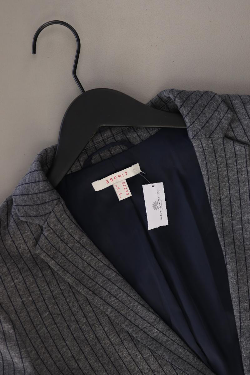 Esprit Jerseyblazer Gr. 40 gestreift grau aus Polyester