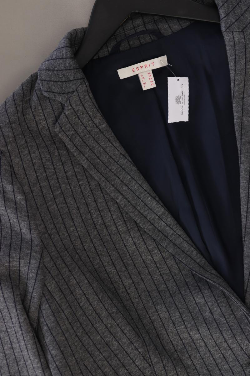 Esprit Jerseyblazer Gr. 40 gestreift grau aus Polyester