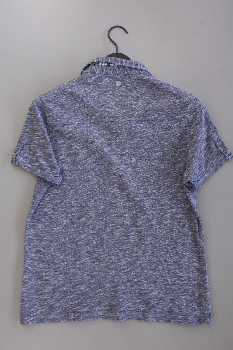 Engbers Poloshirt für Herren Gr. M Kurzarm blau aus Baumwolle