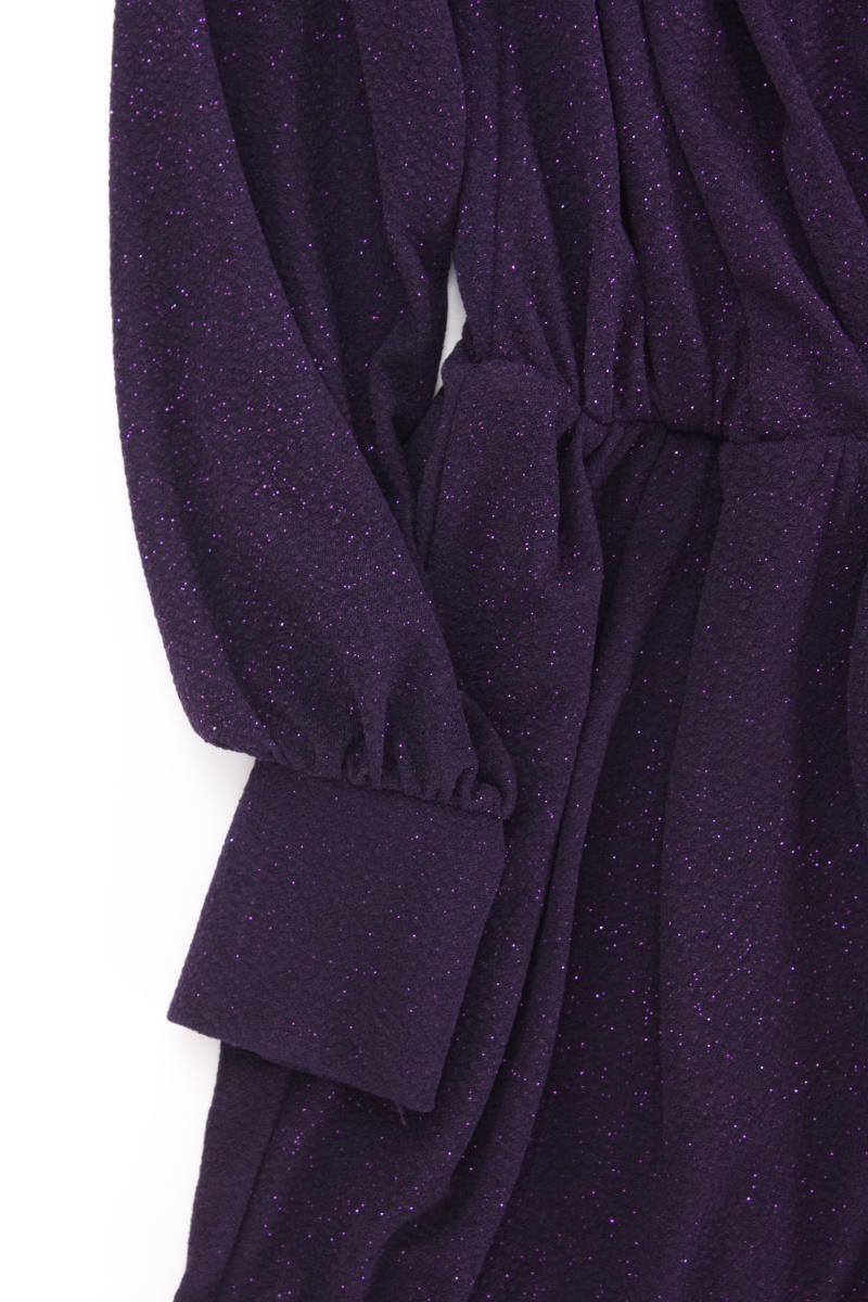 Mohito Langarmkleid Gr. XS mit Glitzer lila aus Polyester