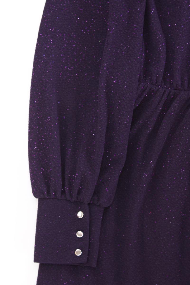 Mohito Langarmkleid Gr. XS mit Glitzer lila aus Polyester