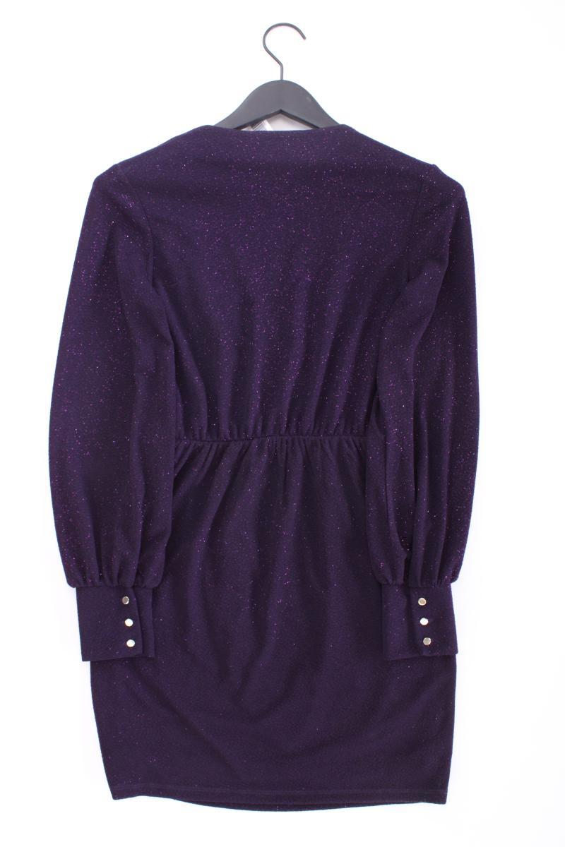 Mohito Langarmkleid Gr. XS mit Glitzer lila aus Polyester
