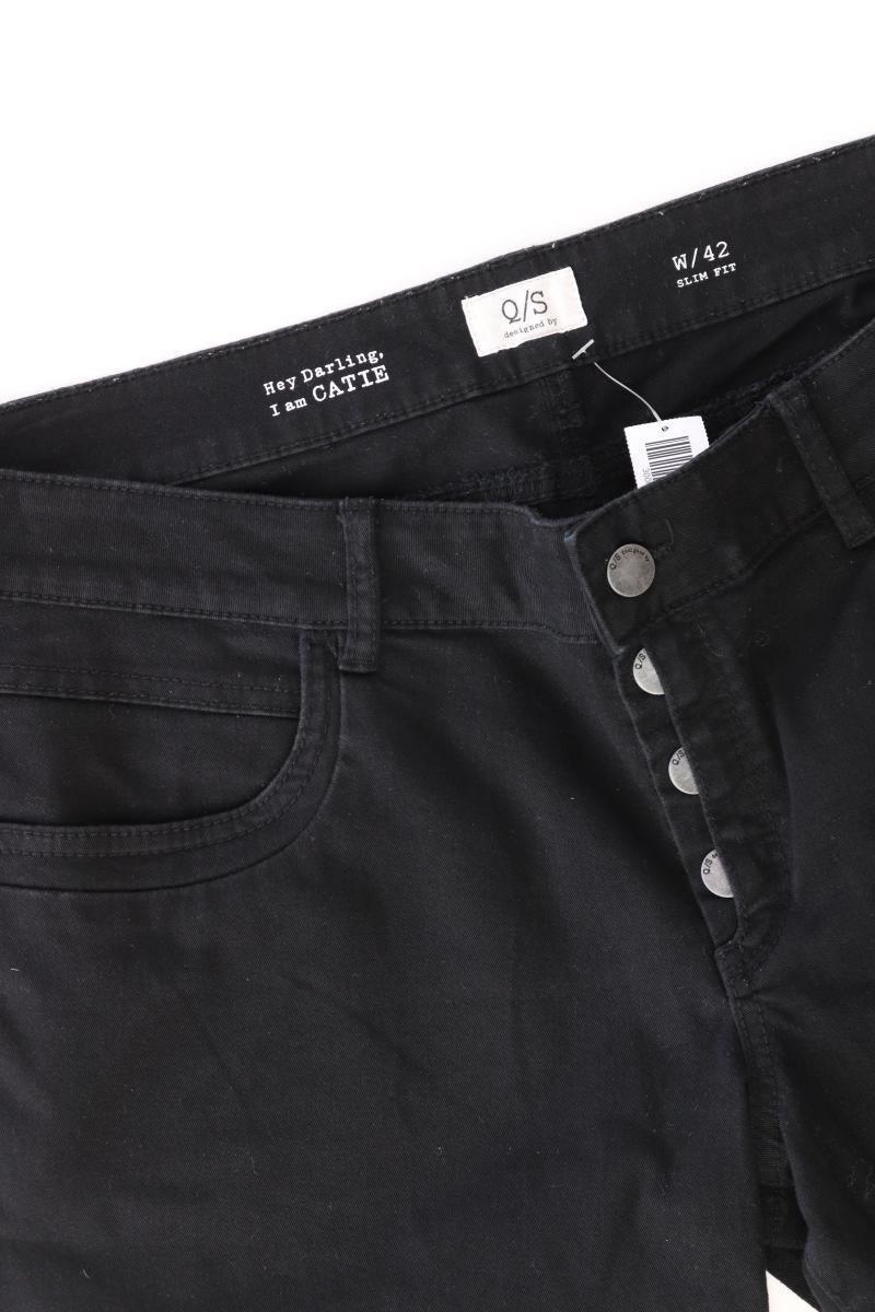 QS by s.Oliver 3/4 Jeans Gr. 42 Modell Catie schwarz aus Baumwolle