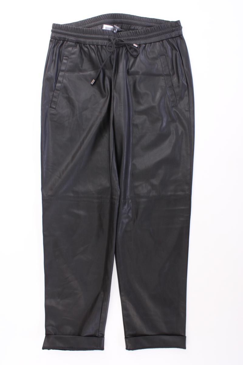 Esprit Kunstlederhose Gr. 38 neuwertig schwarz aus Polyester