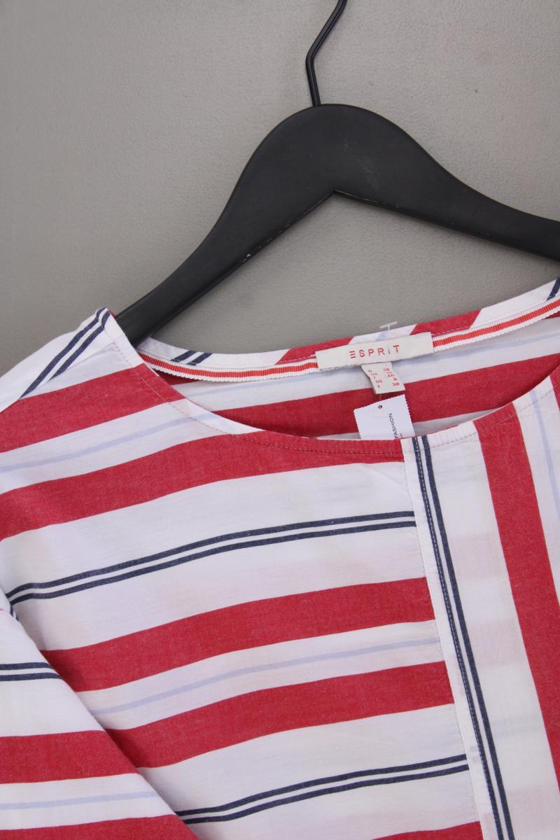 Esprit Oversize-Bluse Gr. 36 gestreift 3/4 Ärmel rot