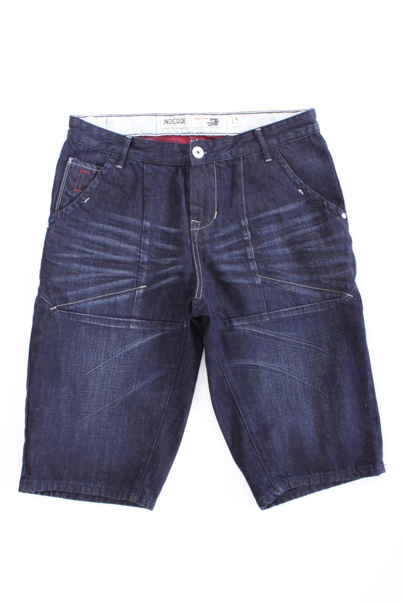 Indicode Jeansshorts für Herren Gr. L blau aus Baumwolle