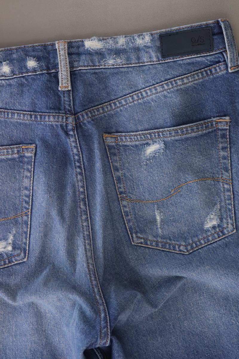 QS by s.Oliver Straight Jeans Gr. 38 blau aus Baumwolle